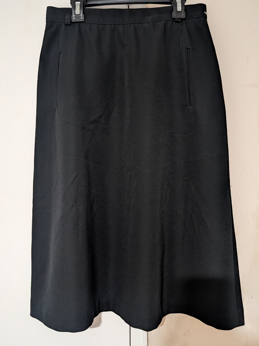 Women's Black A-Line Skirt - Sleek Office to Evening Staple